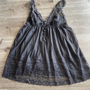 Victoria's Secret Charcoal Lace Nightwear